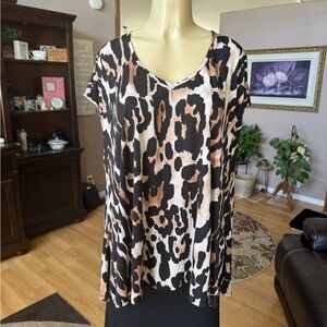 Show Me Your MuMu Leopard Print Blouse